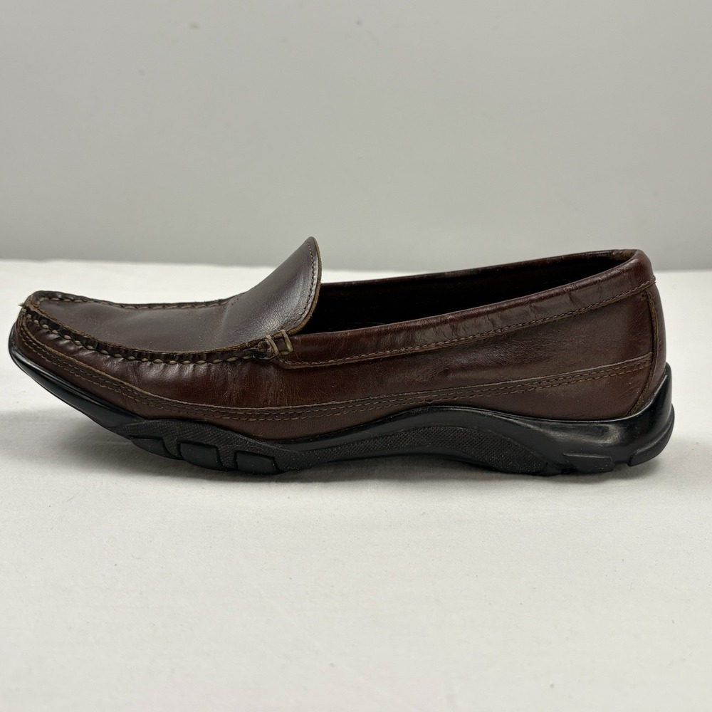 Allen Edmonds Boulder Dark Brown Leather Loafers Slip-On Driving Shoes 8D USA - Picture 6 of 14